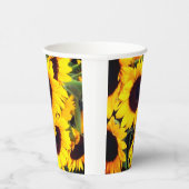 Zonnebloemen Papieren Bekers (Rechts)