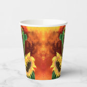 Zonnebloemen papieren bekers (Links)