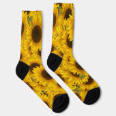 Zonnebloemen Patroon Crew Sokken (Rechts)