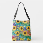 ZONNEBLOEMEN PATROON CROSSBODY TAS (Achterkant)