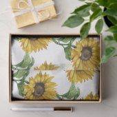 Zonnebloemen patroon decoupage tissuepapier (Geschenk)