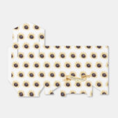 Zonnebloemen Patroon Gepersonaliseerde bruiloft of Bedankdoosjes (Uitgevouwen)