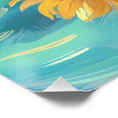 Zonnebloemen Perfect Poster (Hoek)