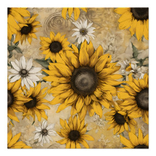 Zonnebloemen Perfect Poster