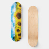 Zonnebloemen Persoonlijk Skateboard (Voorkant)