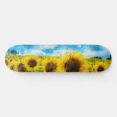 Zonnebloemen Persoonlijk Skateboard (Horizontaal)