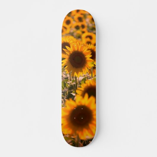 Zonnebloemen Persoonlijk Skateboard (Voorkant)