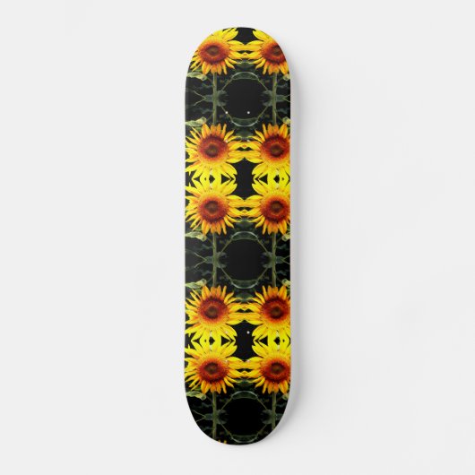 Zonnebloemen Persoonlijk Skateboard (Voorkant)