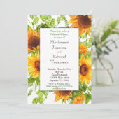 Zonnebloemen - Plechtige vergadering Kaart (Staand voorkant)