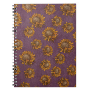 zonnebloemen Plum Paars Rustige Zonnebloem Notitieboek