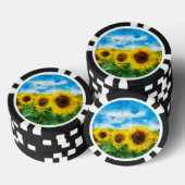 Zonnebloemen Pokerchips (Opstapeling)