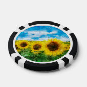 Zonnebloemen Pokerchips (Enkel)