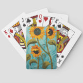 Zonnebloemen Pokerkaarten (Achterkant)