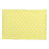 Zonnebloemen Polka Dots Aangepaste naam Geel Kussensloop (Achterkant)