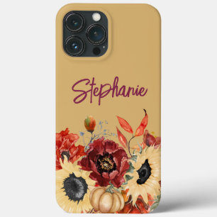 Zonnebloemen Pompoenen Bourgondië Herfst Bloem Naa Case-Mate iPhone Case