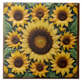Zonnebloemen Populair Mooi Collectie Tegeltje (Voorkant)