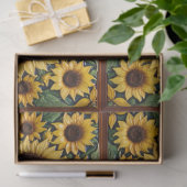 Zonnebloemen Populair Mooi Collectie Tissuepapier (Geschenk)