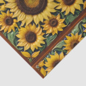 Zonnebloemen Populair Mooi Collectie Tissuepapier (Detail)