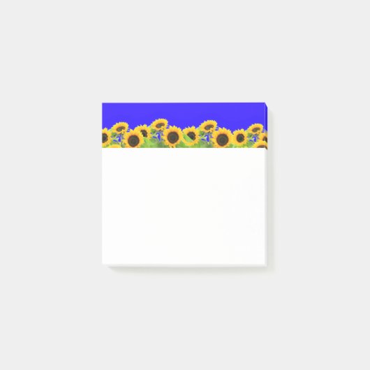 Zonnebloemen Post it Noteert Oekraïne Vlag Kleuren Post-it® Notes (Voorkant)