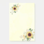 Zonnebloemen Post-it® Notes (Voorkant)