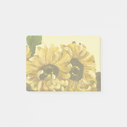 Zonnebloemen Post-it® Notes (Voorkant)