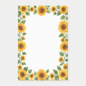 Zonnebloemen Post-it® Notes (Voorkant)