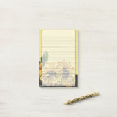 Zonnebloemen Post-it® Notes (Op bureau)
