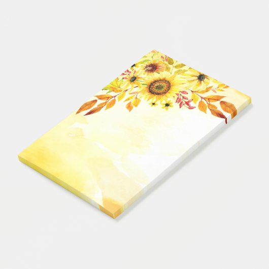 Zonnebloemen Post-it® Notes (Schuin)