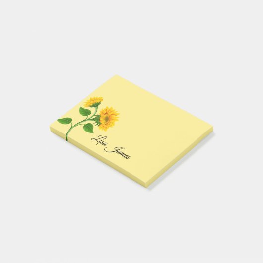 Zonnebloemen Post-it-Notes Post-it® Notes (Schuin)