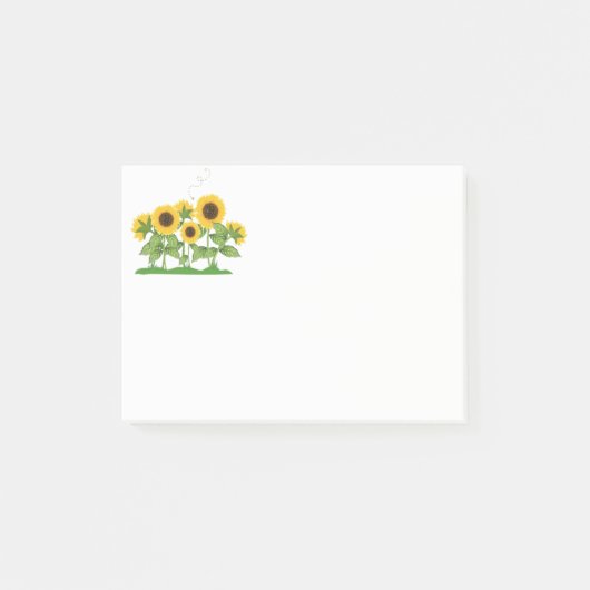 Zonnebloemen Post-it-Notes Post-it® Notes (Voorkant)