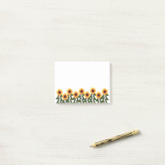 Zonnebloemen Post-it-Notes Post-it® Notes (Op bureau)