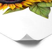 Zonnebloemen Poster (Hoek)