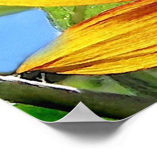 Zonnebloemen Poster (Hoek)