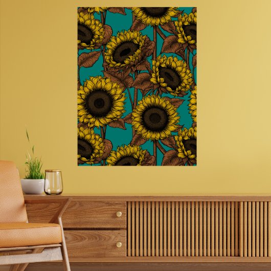 Zonnebloemen Poster (Woonkamer 2)