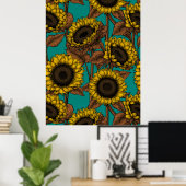 Zonnebloemen Poster (Thuiskantoor)