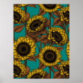 Zonnebloemen Poster (Voorkant)