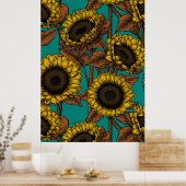 Zonnebloemen Poster (Keuken)