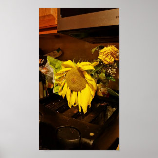 zonnebloemen poster