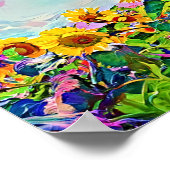 Zonnebloemen Poster voor kunstfoto's (Hoek)