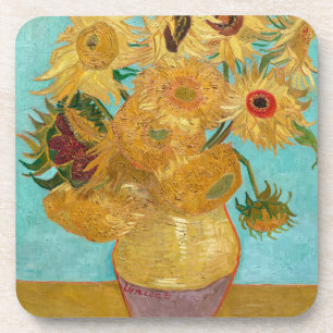 Zonnebloemen, Postimpressionistische Stilleven Sch Bier Onderzetter