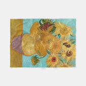 Zonnebloemen, Postimpressionistische Stilleven Sch Fleece Deken (Voorkant (Horizontaal))