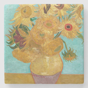 Zonnebloemen, Postimpressionistische Stilleven Sch Stenen Onderzetter