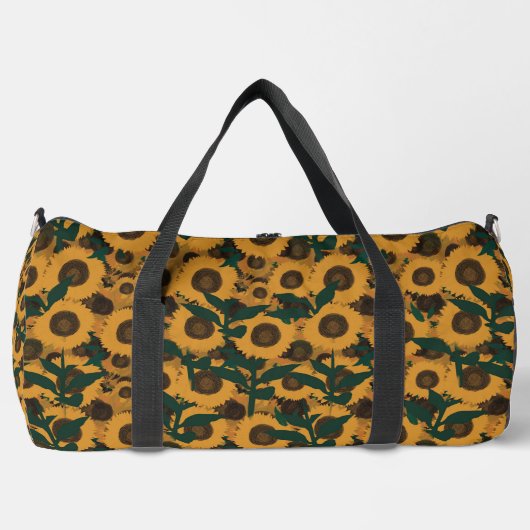 Zonnebloemen Print Cut Sew Bag Plunjezak (Voorkant)