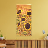 Zonnebloemen Prints voor het schilderen van het Ca (Insitu (Woonkamer))
