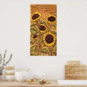 Zonnebloemen Prints voor het schilderen van het Ca (Keuken)