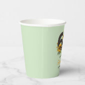 Zonnebloemen Proost aan 60e Verjaardag Paper Cups Papieren Bekers (Rechts)