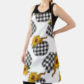 Zonnebloemen Pumpkin naadloos patroon. Farmhou Schort (Insitu)