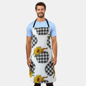 Zonnebloemen Pumpkin naadloos patroon. Farmhou Schort (Gedragen)