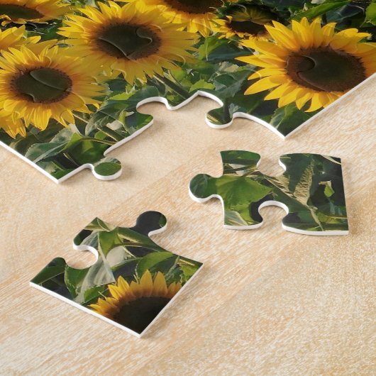 Zonnebloemen — Puzzle Legpuzzel (Zijkant)