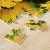 Zonnebloemen puzzle personaliseer cadeaus voor oma legpuzzel (Zijkant)